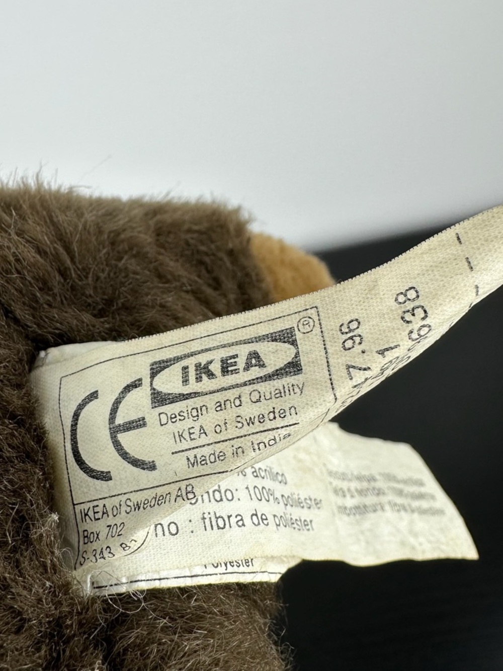 IKEA Rare Kela Monkey Gorilla 6" Brown Plush Stuffed Animal Chimp Ape - Picture 6 of 6